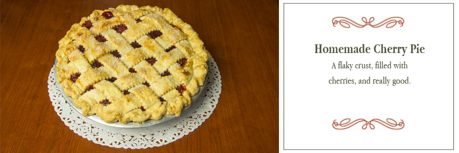 Homemade cherry pie